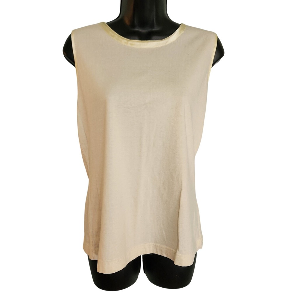 Regatta New York Sleeveless Top Cream Yellow Womens Large‎